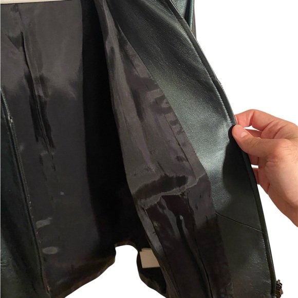 Lafayette 148 New York metallic green lambskin jacket - Picture 6 of 15